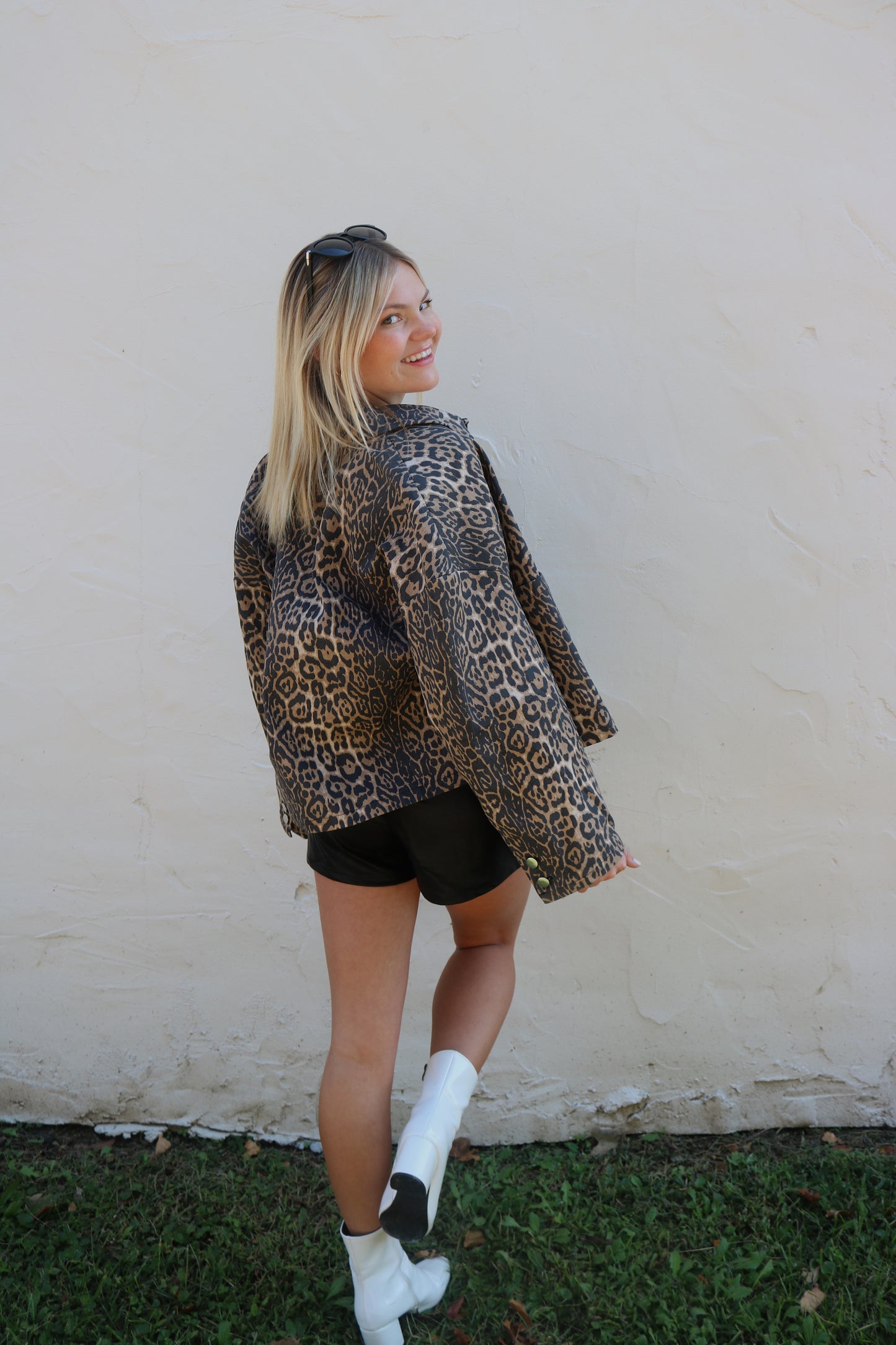 Cheetah Print Oversized Jacket