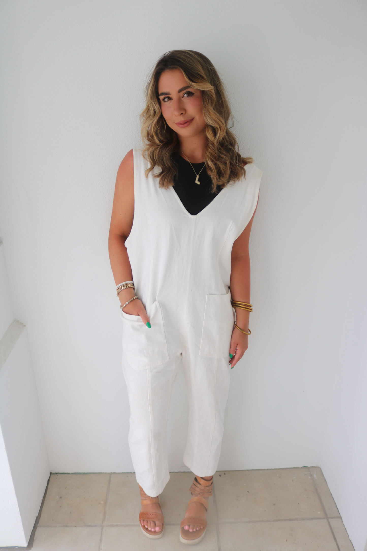 Collier Denim Jumpsuit