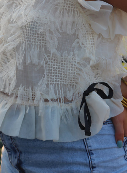 Phoenix Flutter Sleeve Top