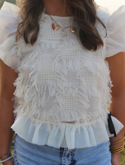 Phoenix Flutter Sleeve Top