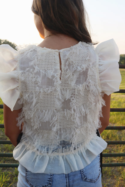 Phoenix Flutter Sleeve Top